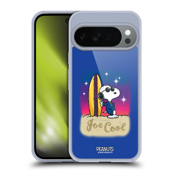 Peanuts Snoopy Boardwalk Airbrush Joe Cool Surf Soft Gel Case for Google Pixel 10