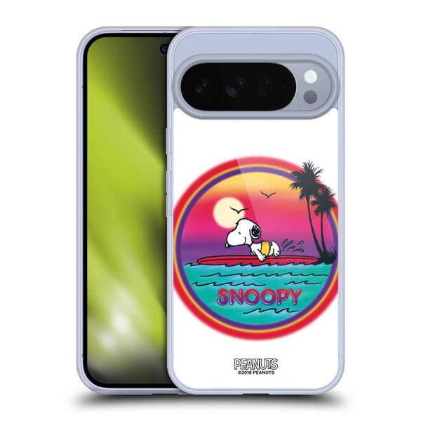 Peanuts Snoopy Boardwalk Airbrush Beach Surf Soft Gel Case for Google Pixel 10 Pro XL