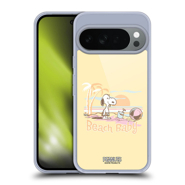 Peanuts Beach Snoopy Sunset Soft Gel Case for Google Pixel 10