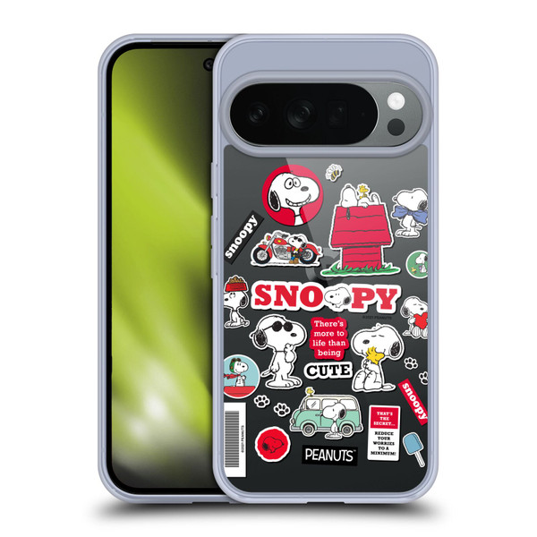 Peanuts Trends Snoopy Sticker Print Soft Gel Case for Google Pixel 10