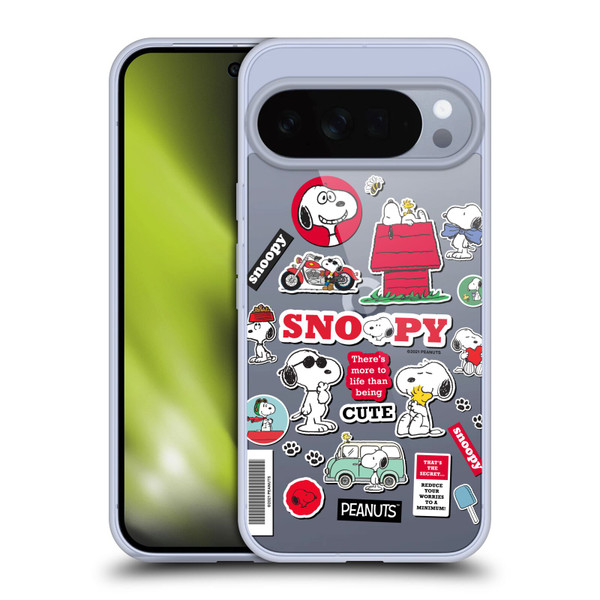 Peanuts Trends Snoopy Sticker Print Soft Gel Case for Google Pixel 10 Pro XL