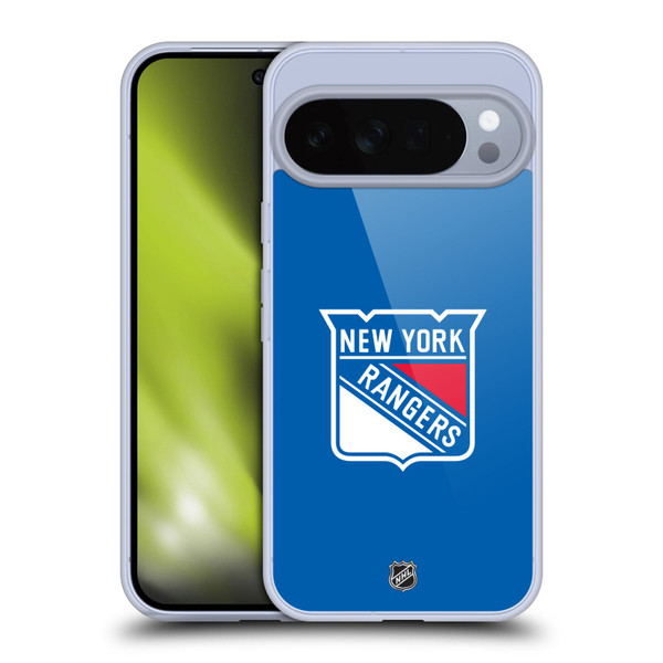 NHL New York Rangers Plain Soft Gel Case for Google Pixel 10 Pro XL