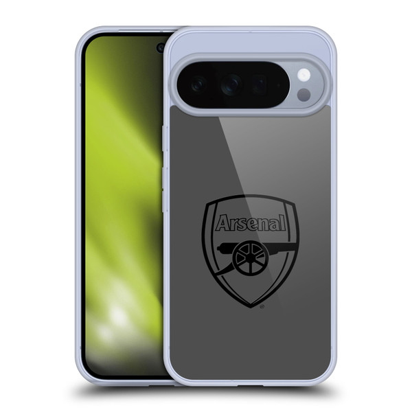 Arsenal FC Crest 2 Black Logo Soft Gel Case for Google Pixel 10 Pro XL