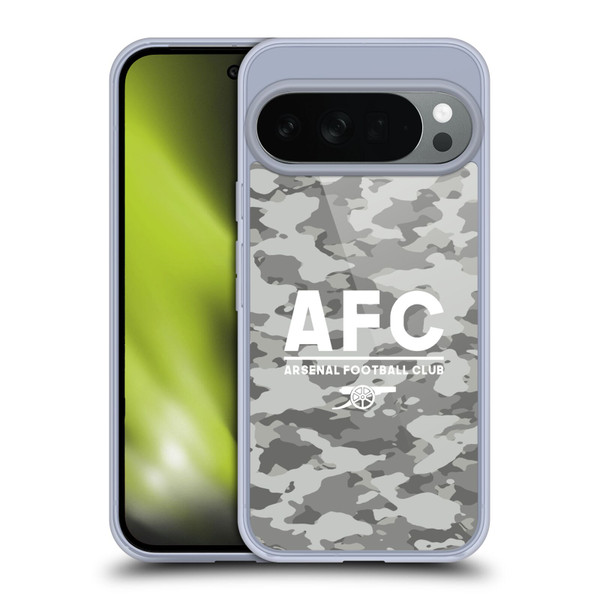 Arsenal FC Logos Camouflage Winter Soft Gel Case for Google Pixel 10