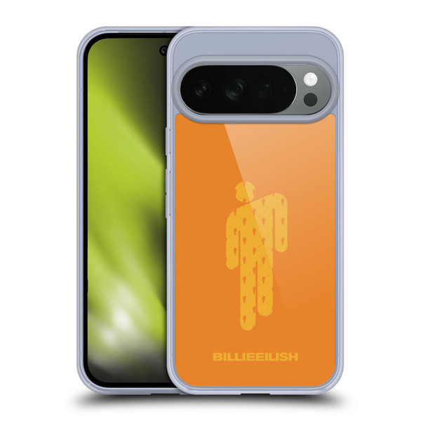 Billie Eilish Key Art Blohsh Orange Soft Gel Case for Google Pixel 10