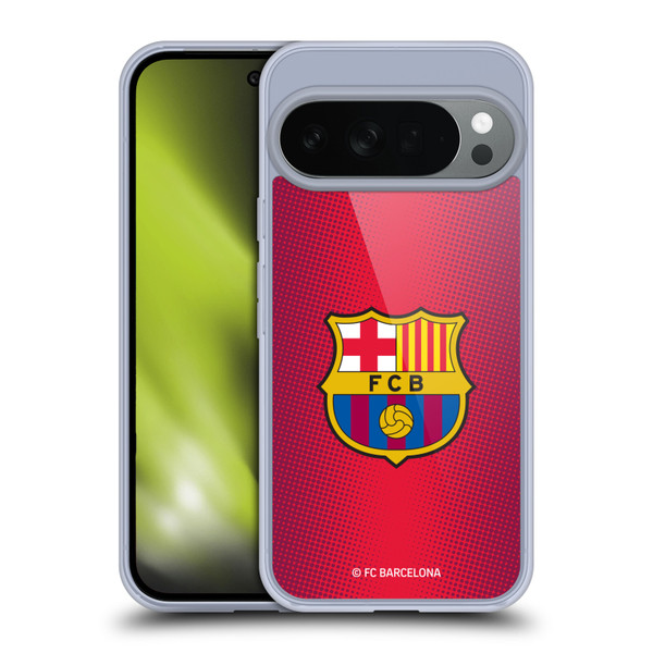 FC Barcelona Crest Halftone Soft Gel Case for Google Pixel 10