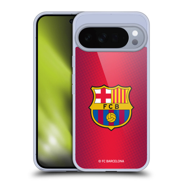 FC Barcelona Crest Halftone Soft Gel Case for Google Pixel 10 Pro XL
