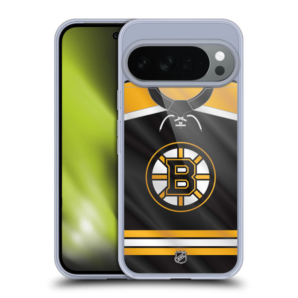 NHL Boston Bruins Jersey Soft Gel Case for Google Pixel 10