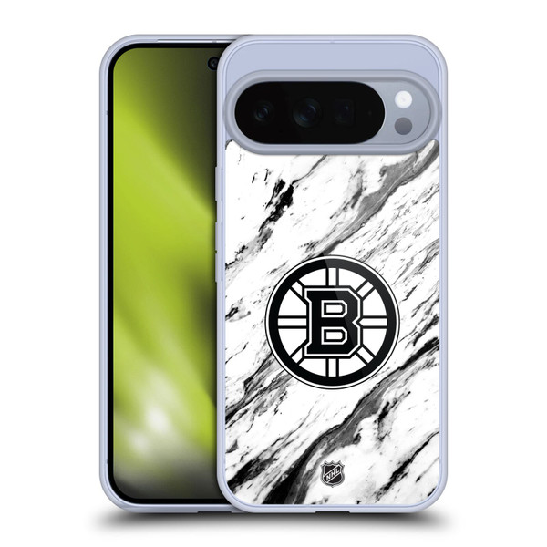 NHL Boston Bruins Marble Soft Gel Case for Google Pixel 10 Pro XL