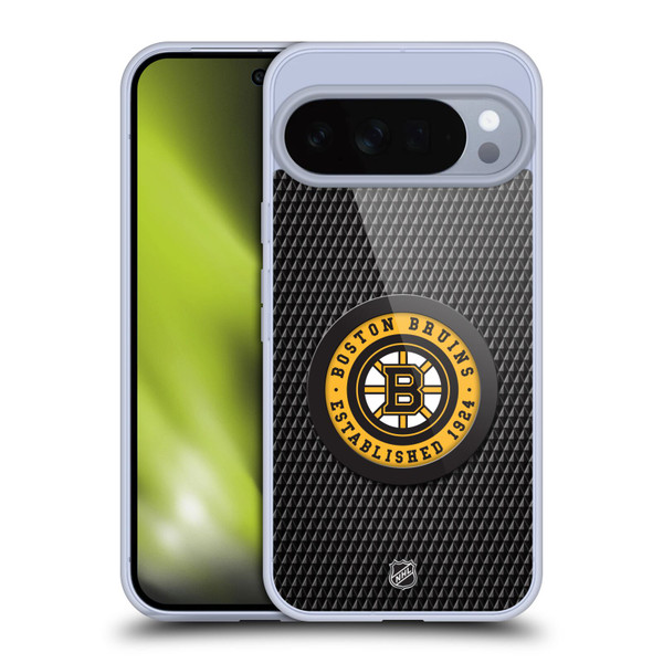 NHL Boston Bruins Puck Texture Soft Gel Case for Google Pixel 10 Pro XL