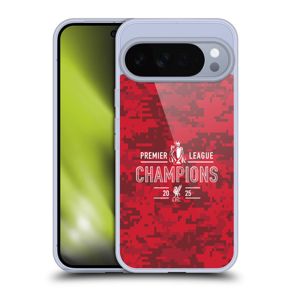 Liverpool Football Club 2025 Premier League Champions Digital Camouflage Soft Gel Case for Google Pixel 10 Pro XL