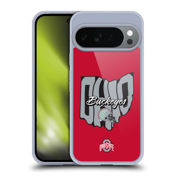 Ohio State University Football Graphics Map Soft Gel Case for Google Pixel 10