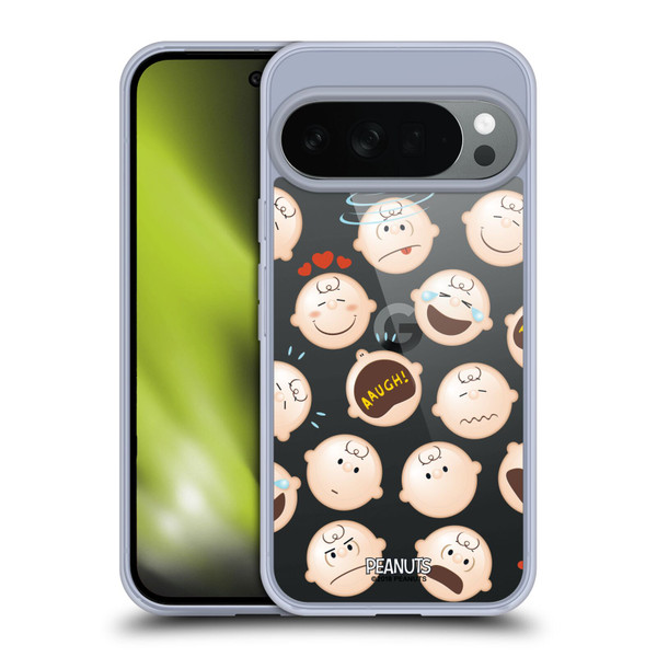 Peanuts Character Patterns Charlie Brown Soft Gel Case for Google Pixel 10
