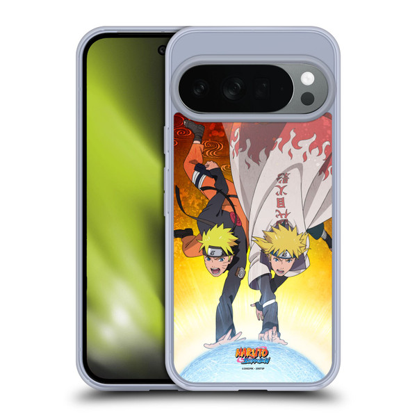 Naruto Shippuden Key Art Naruto And Minato Soft Gel Case for Google Pixel 10