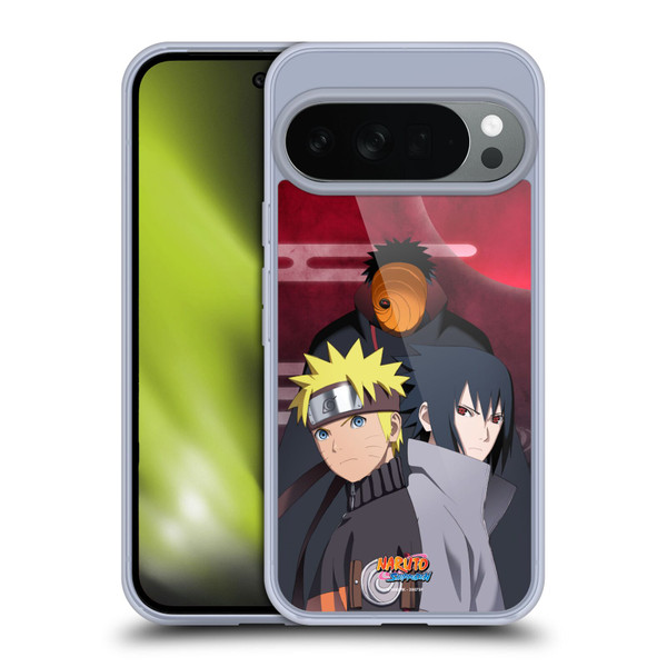 Naruto Shippuden Key Art Obito Naruto Sasuke Soft Gel Case for Google Pixel 10