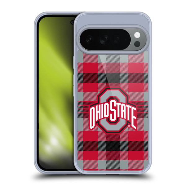 Ohio State University Logo Plaid Soft Gel Case for Google Pixel 10