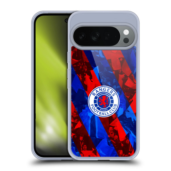 Rangers FC Crest Stadium Stripes Soft Gel Case for Google Pixel 10