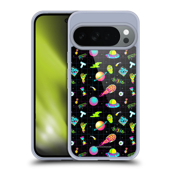 Rick And Morty Season 3 Graphics Neon Pattern Soft Gel Case for Google Pixel 10