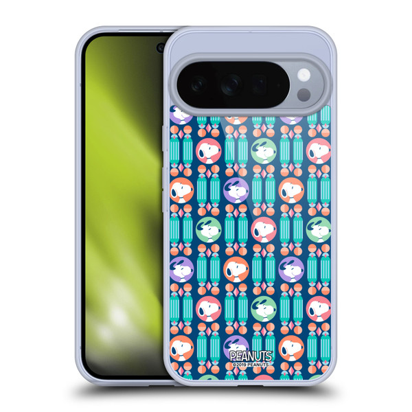 Peanuts Snoopy Deco Dreams Blue Pattern Soft Gel Case for Google Pixel 10 Pro XL