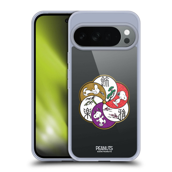 Peanuts Oriental Snoopy Badges Soft Gel Case for Google Pixel 10