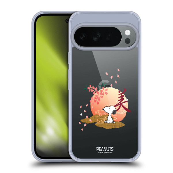 Peanuts Oriental Snoopy Sakura Soft Gel Case for Google Pixel 10