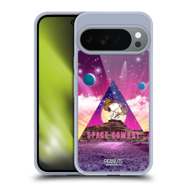 Peanuts Snoopy Space Cowboy Nebula Triangle Soft Gel Case for Google Pixel 10