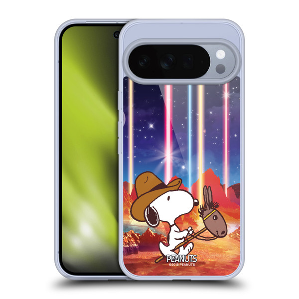 Peanuts Snoopy Space Cowboy Nebula Horse Riding Soft Gel Case for Google Pixel 10 Pro XL