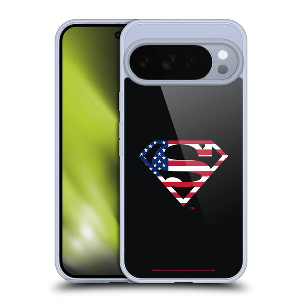 Superman DC Comics Logos U.S. Flag 2 Soft Gel Case for Google Pixel 10 Pro XL