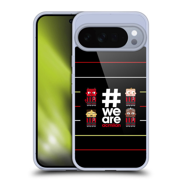 AC Milan Crest Stripes 3 Soft Gel Case for Google Pixel 10 Pro XL