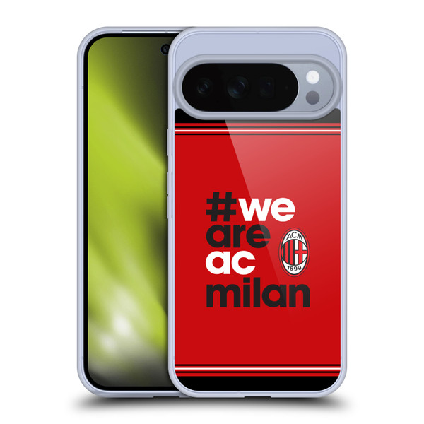 AC Milan Crest Stripes Soft Gel Case for Google Pixel 10 Pro XL