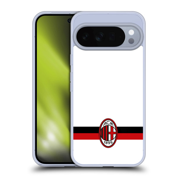 AC Milan Crest White Soft Gel Case for Google Pixel 10 Pro XL