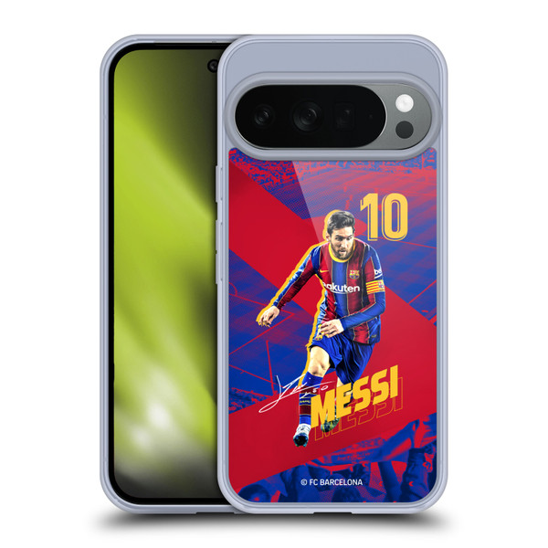 FC Barcelona 2020/21 First Team Group 1 Lionel Messi Soft Gel Case for Google Pixel 10
