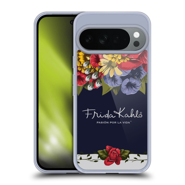 Frida Kahlo Red Florals Blooms Soft Gel Case for Google Pixel 10