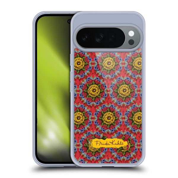Frida Kahlo Red Florals Mandala Soft Gel Case for Google Pixel 10