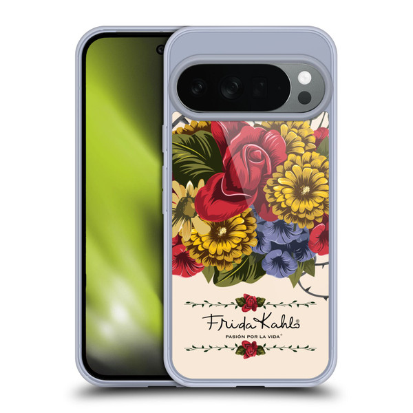 Frida Kahlo Red Florals Vine Soft Gel Case for Google Pixel 10