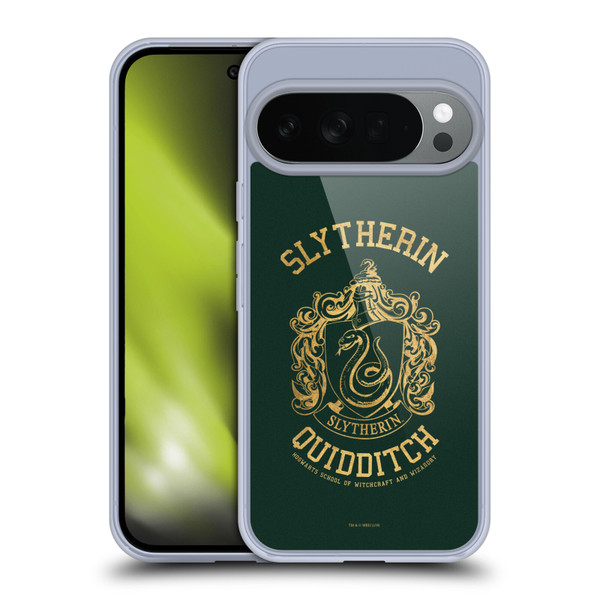 Harry Potter Deathly Hallows X Slytherin Quidditch Soft Gel Case for Google Pixel 10