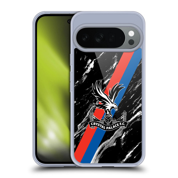Crystal Palace FC Crest Black Marble Soft Gel Case for Google Pixel 10