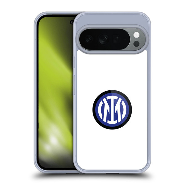 Fc Internazionale Milano Badge Logo On White Soft Gel Case for Google Pixel 10