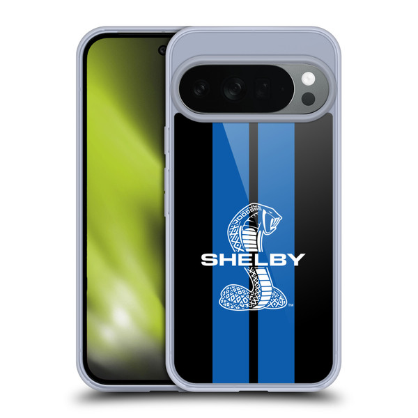 Shelby Car Graphics Blue Soft Gel Case for Google Pixel 10