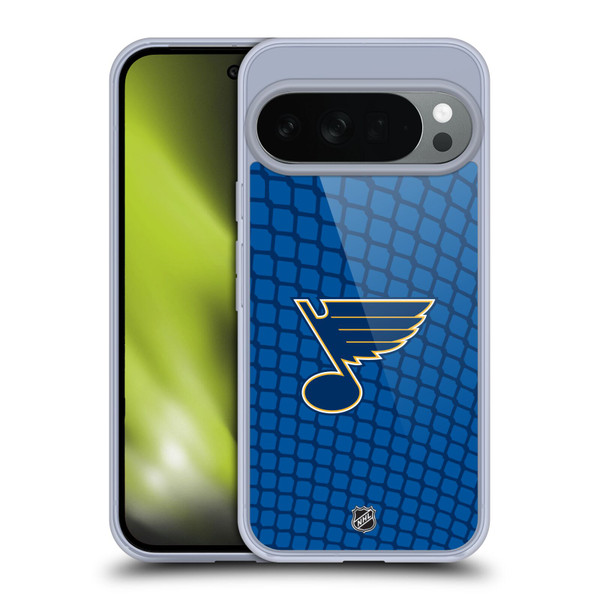 NHL St Louis Blues Net Pattern Soft Gel Case for Google Pixel 10