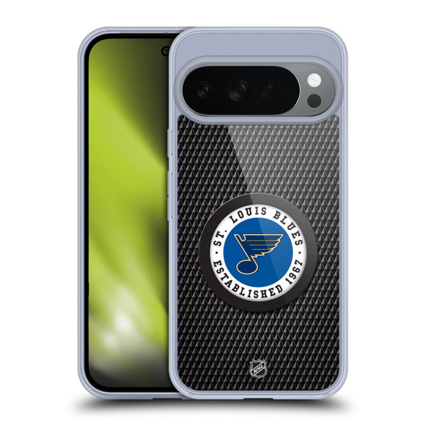 NHL St Louis Blues Puck Texture Soft Gel Case for Google Pixel 10