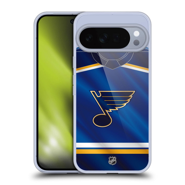 NHL St Louis Blues Jersey Soft Gel Case for Google Pixel 10 Pro XL