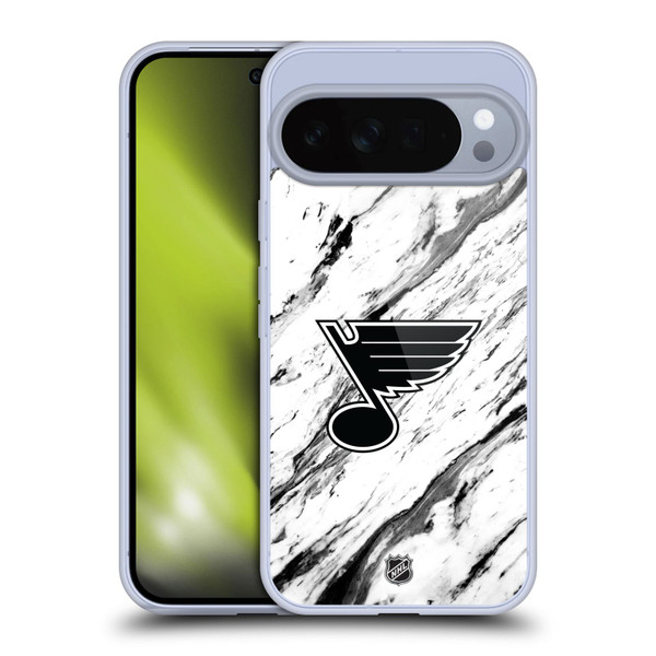 NHL St Louis Blues Marble Soft Gel Case for Google Pixel 10 Pro XL