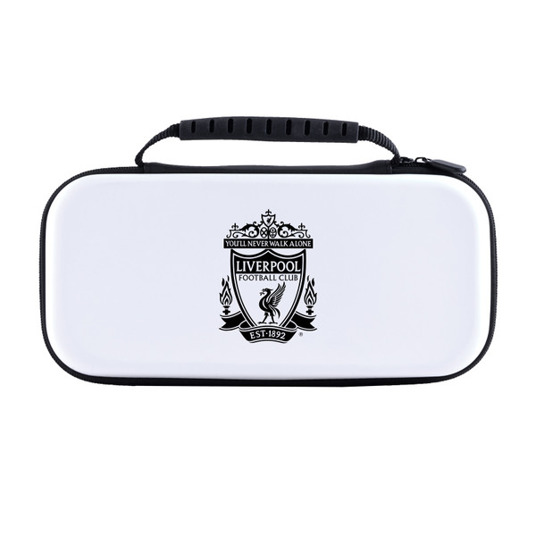 Liverpool Football Club Graphic Logo Embossed Crest White Hard Storage Travel Carry Case for Nintendo Switch 2