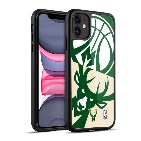 NBA Milwaukee Bucks Half Oversized Gel Armour Case For Apple iPhone 11