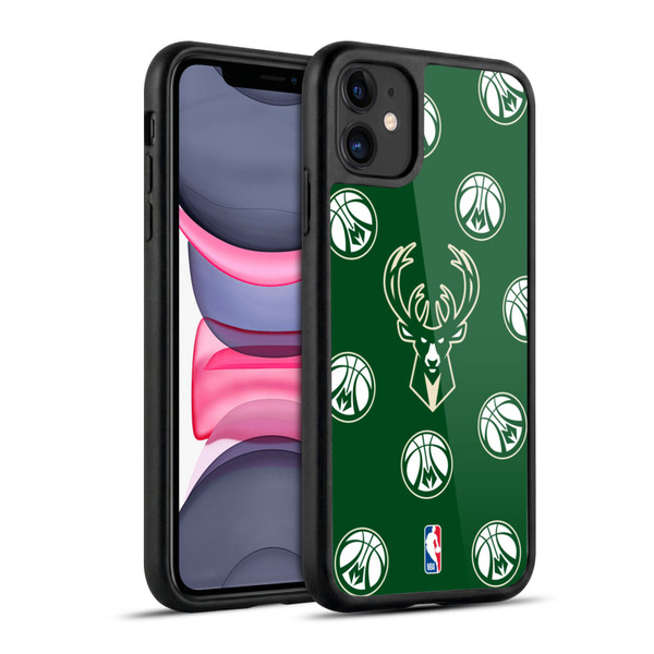 NBA Milwaukee Bucks Patterns Gel Armour Case For Apple iPhone 11