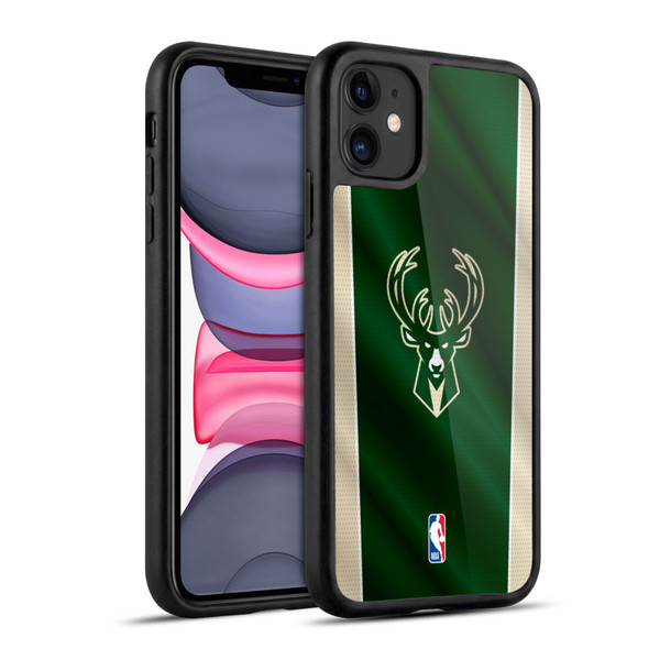 NBA Milwaukee Bucks Vertical Banner Gel Armour Case For Apple iPhone 11