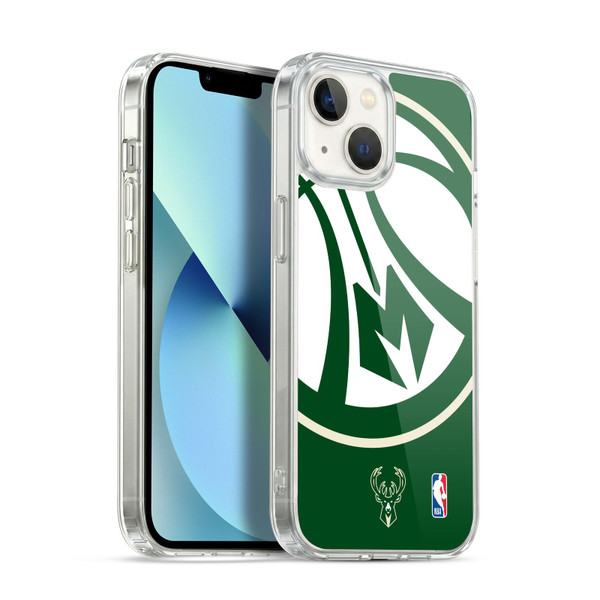 NBA Milwaukee Bucks Oversized Soft Gel Case for Apple iPhone 13