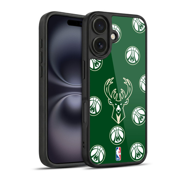 NBA Milwaukee Bucks Patterns Gel Armour Case For Apple iPhone 16