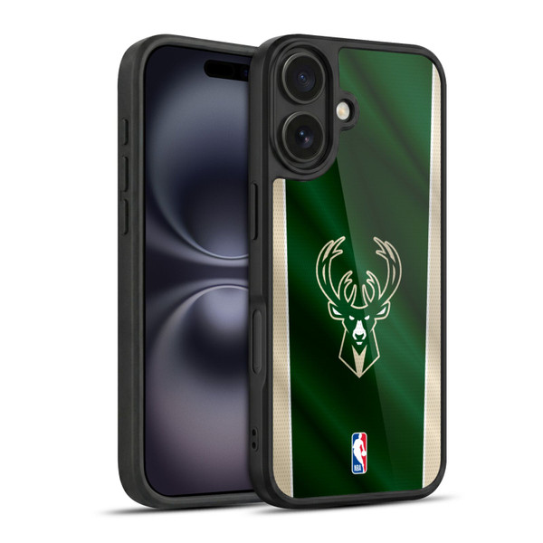 NBA Milwaukee Bucks Vertical Banner Gel Armour Case For Apple iPhone 16